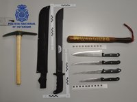 Detenido en Morón de la Frontera (Sevilla) un varón por enfrentarse a los agentes con un machete durante un desalojo