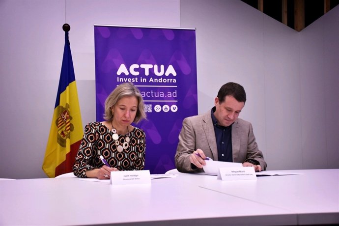 Judit Hidalgo (Adi-Actua) i Miquel Martí (Barcelona Tech City)