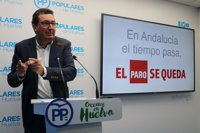 González (PP) apuesta por "un cambio de rumbo" en la Junta para poder crear "más empleo en Huelva"