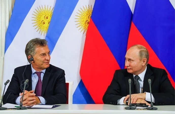 Macri y Putin, reunión en Moscú , enero 2018