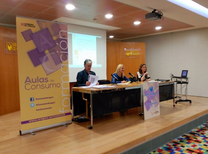 El Gobierno aragonés ha celebrado hoy una nueva aula de consumo
