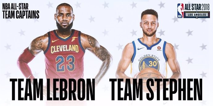 LeBron y Curry capitanes del All Star