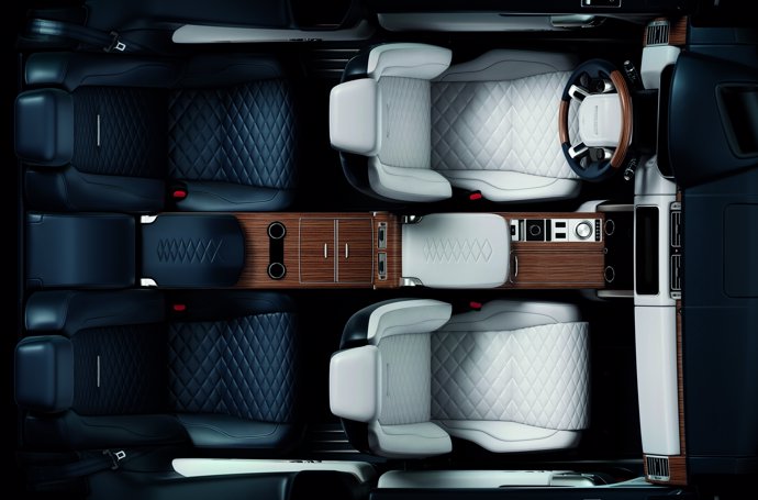 Interior de la edición limitada del Range Rover SV Coupé