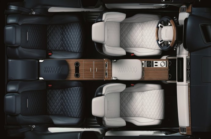 Interior de la edición limitada del Range Rover SV Coupé