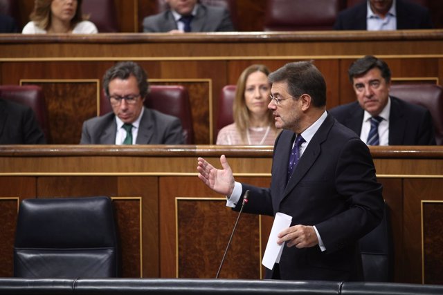 Rafael Catalá en la sesión de control en el Congreso