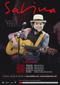 Joaquín Sabina llegará a Córdoba en mayo con 'Lo niego todo'