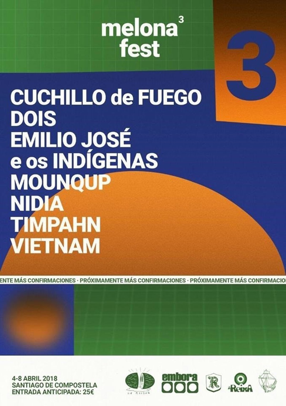 Sete grupos confirmados para o Melona Fest, en Santiago do 4 ao 8 de abril