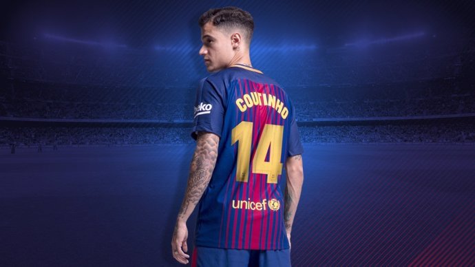 Philippe Coutinho hereda el dorsal '14' de Javier Mascherano