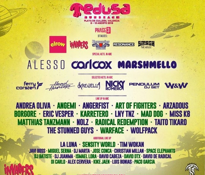 Confirmacions Medusa Festival 