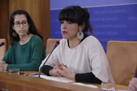Teresa Rodríguez critica que la recuperación de empleo se hace "en clave de temporalidad y precariedad"
