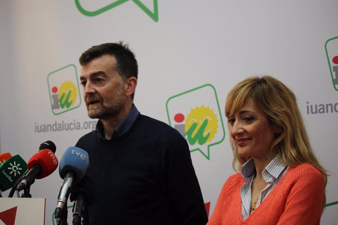 Antonio Maíllo (IU Andalucía) y Carmen Castilla (UGT-A)