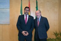 Villalobos trata el Año del Abate Marchena con el alcalde de Utrera y el caso de Sport Aljarafe con Sanz