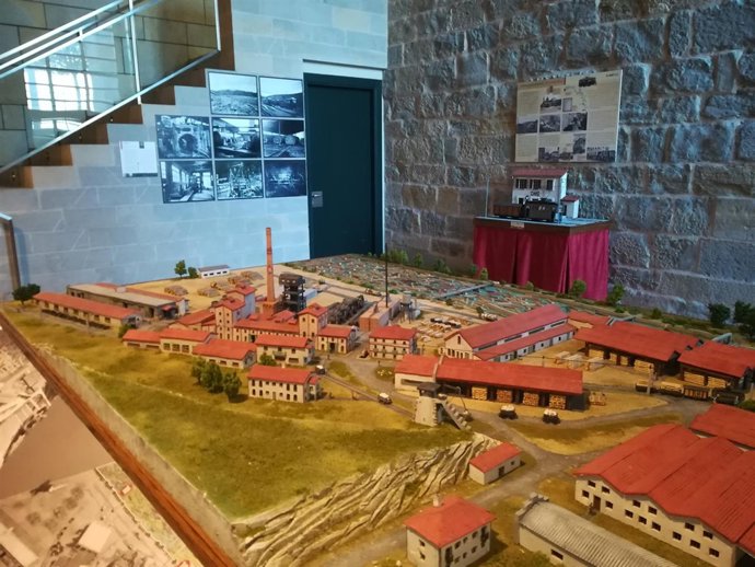 Maqueta del barrio del aserradero de Ekai de Lónguida