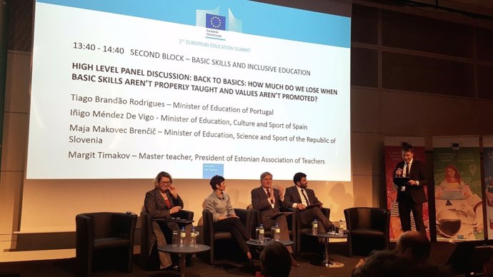 Méndez de Vigo en la reunión de ministros de Educación de la UE
