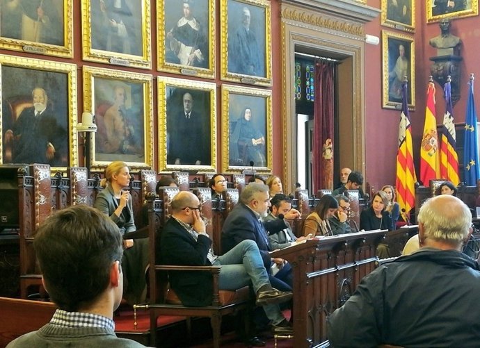 Los regidores de Cs Palma en el pleno