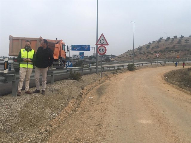 Obras de mejora en vías de servicio de la A-316 vinculadas a la variante de Jaén