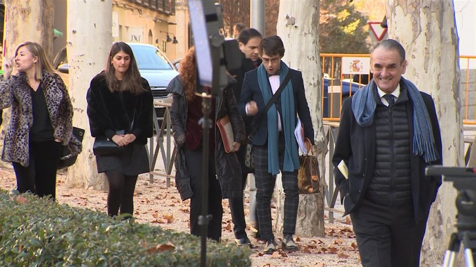 Mario Conde a su llega a la Audiencia Nacional para declarar por blanqueo