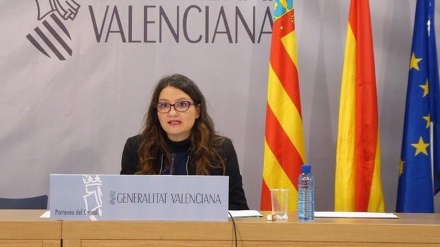 Mónica Oltra tras el pleno del Consell