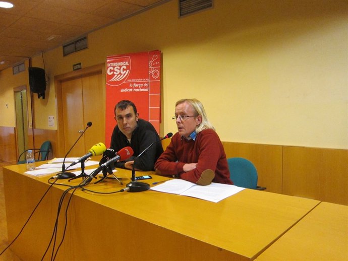 Sergi Perelló i Màrius Lleixà (Intersindical-CSC)