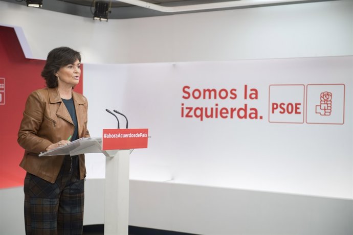 La secretària d'Igualtat, Carmen Calvo