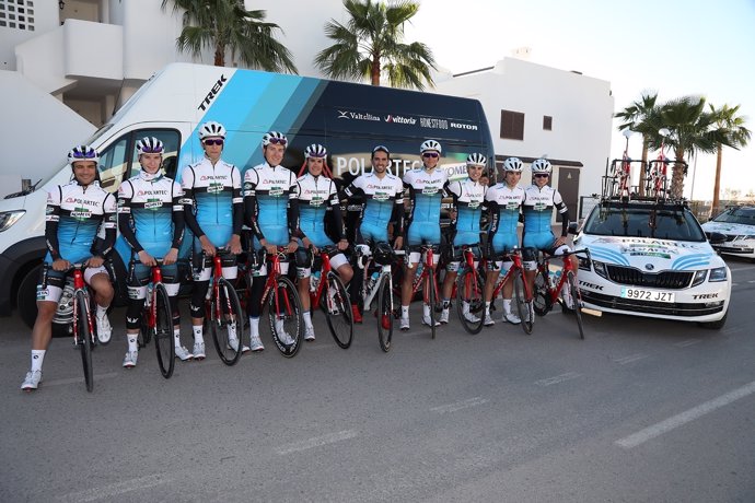 Alberto Contador y el equipo Polartec-Cometa