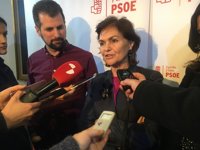 Carmen Calvo aboga por derogar el estatuto de los trabajadores para garantizar el sistema de pensiones