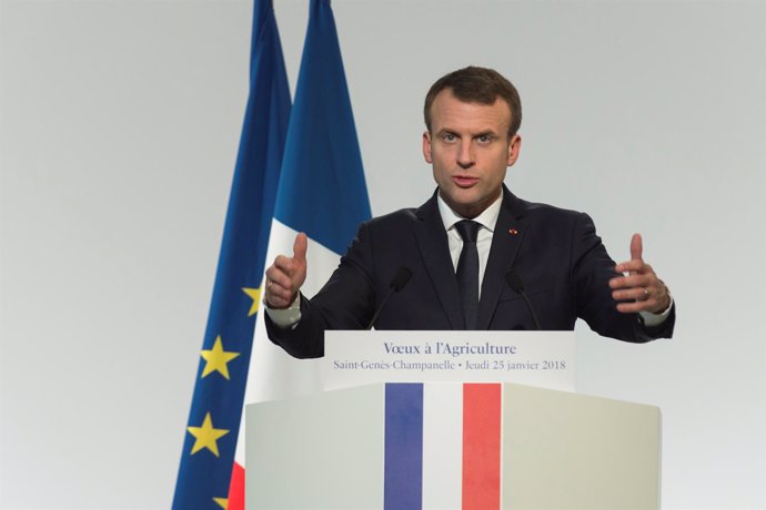 El presidente de Francia, Emmanuel Macron