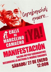 Vecinos de Carabanchel se manifestarán para que el Ayuntamiento cambie ya la calle Muñoz Grandes por Marcelino Camacho