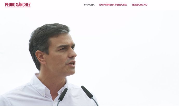 Nueva web de Pedro Sánchez
