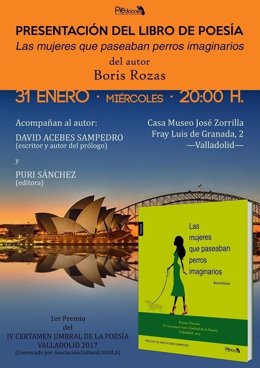 Cartel de la presentación de Boris Rozas