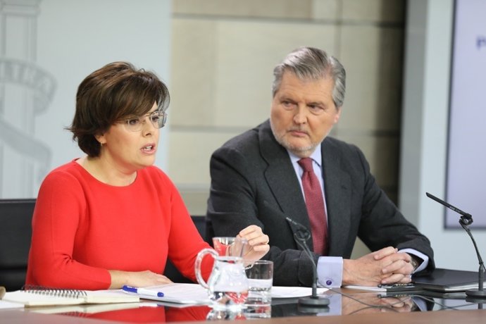 Roda de premsa d'Iñigo Méndez de Vigo i Santamaría
