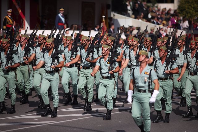 Legión, legionario, legionarios en el desfile del 12 de octubre del 2017