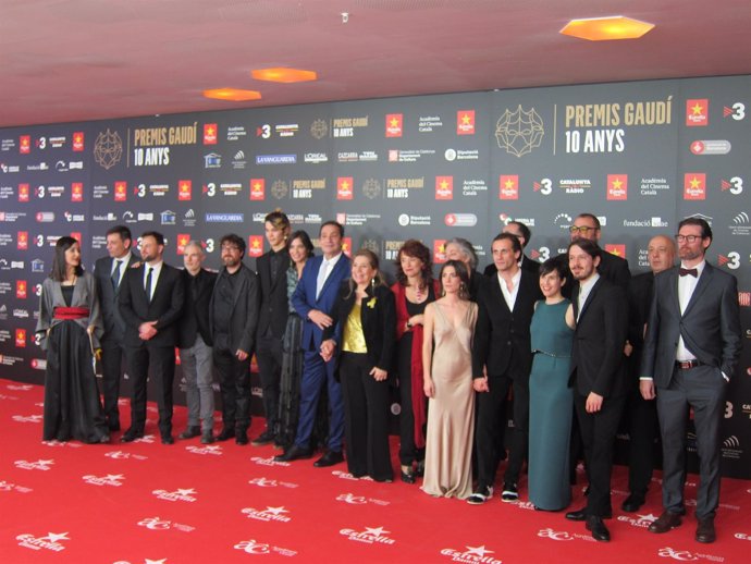 Equipo de la película 'Incerta glòria' en los Premis Gaudí