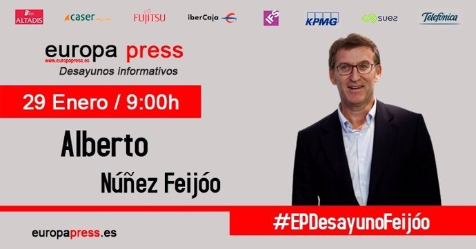 Alberto Núñez Feijóo participa en los Desayunos de Europa Press