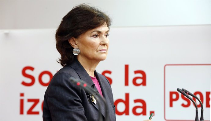 La secretaria de Igualdad, Carmen Calvo