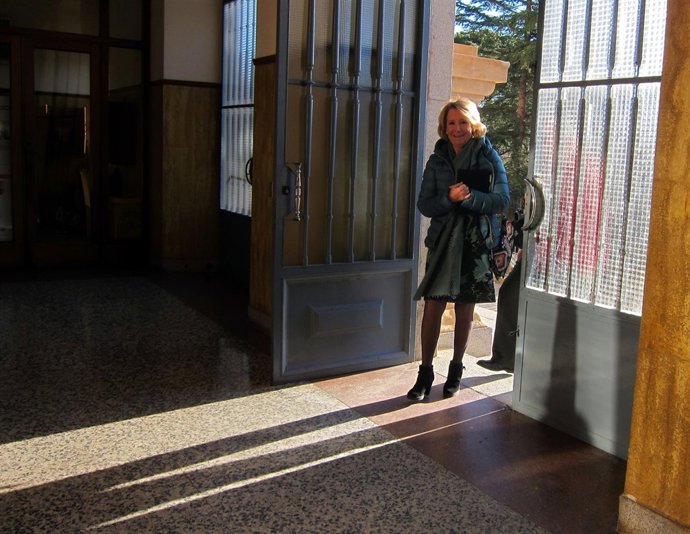 Aguirre a su llegada al Colegio San Agustín de Salamanca                      