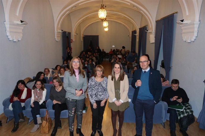 Luna, Gálvez, Ruiz y Carmona en la inauguración de la jornada