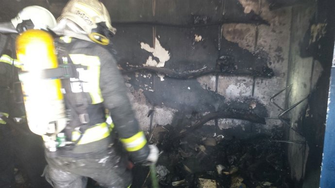 Incendio en una zapatería en Noja 