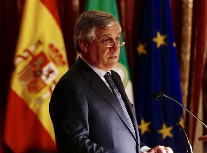 El presidente del Parlamento Europeo, Antonio Tajani