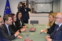 Extremadura y Castilla-La Mancha exigen en Bruselas apoyo para la alta velocidad Madrid-Badajoz