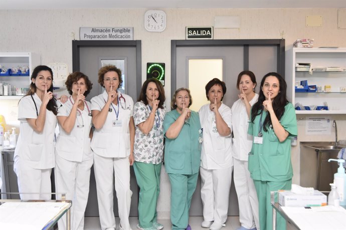 Profesionales de Neonatología del hospital