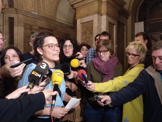 La diputada de la CUP en el Parlament Natàlia Sànchez