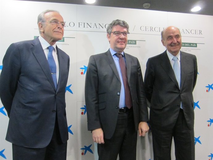 Isidre Fainé, Álvaro Nadal i Miquel Roca i Junyent               