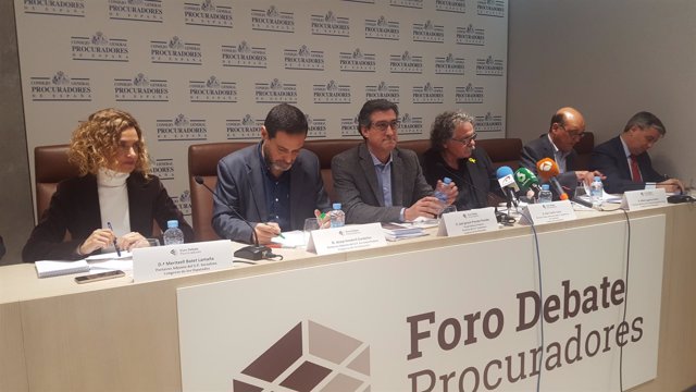 Joan Tardá (ERC) en un Foro de Debate de Procuradores