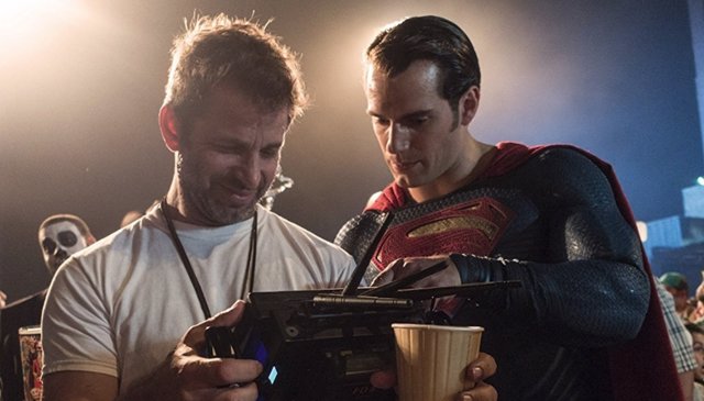 Zack Snyder en el rodaje de Batman v Superman