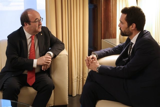 Miquel Iceta y Roger Torrent