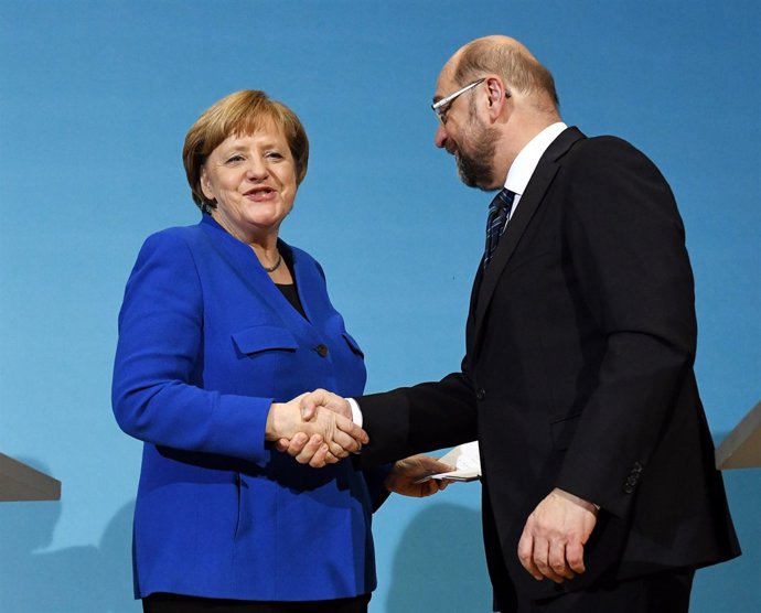 Angela Merkel i Martin Schulz