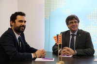 Torrent telefoneó a Puigdemont antes de aplazar el pleno aunque a él no le constan llamadas