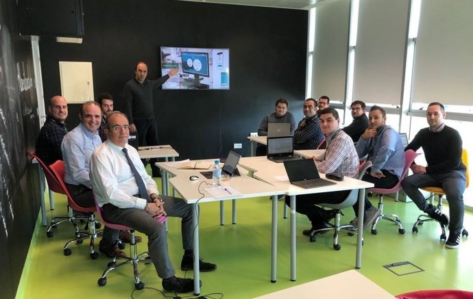 La plantilla de Intermark en la sede del PITA