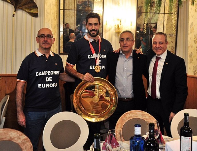 Alejandro Blanco y Francisco Blázquez celebran el oro europeo de los Hispanos